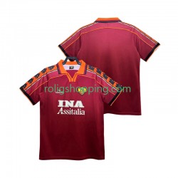 Fotbollströja AS Roma 1998 Retro Män Hemmaställ 1999 Kort ärm