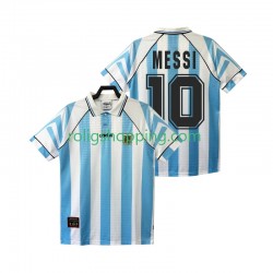 Fotbollströja Argentina Lionel Messi 10 1996 1997 Retro Män Hemmaställ Kort ärm