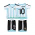 Fotbollströja Argentina RIQUELME 10 2007 Retro Barn Hemmaställ 2006 Kort ärm