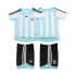 Fotbollströja Argentina 2007 Retro Barn Hemmaställ 2006 Kort ärm
