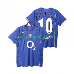 Fotbollströja Arsenal BERGKAMP 10 2005 Retro Män Bortaställ 2004 Kort ärm