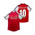 Fotbollströja Arsenal BERGKAMP 10 2001 2002 Retro Män Hemmaställ Kort ärm