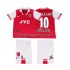 Fotbollströja Arsenal BERGKAMP 10 1996 1997 Retro Barn Hemmaställ Kort ärm