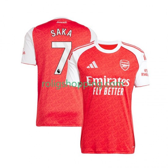 Fotbollströja Arsenal Bukayo Saka 7 Män Hemmaställ 2025-2026 Kort ärm