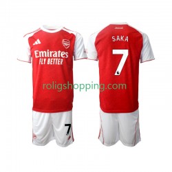 Fotbollströja Arsenal Bukayo Saka 7 Barn Hemmaställ 2025-2026 Kort ärm