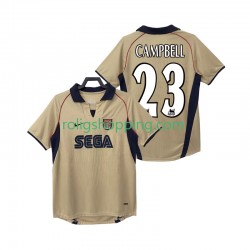 Fotbollströja Arsenal CAMPBELL 23 2001 2002 Retro Män Bortaställ Kort ärm