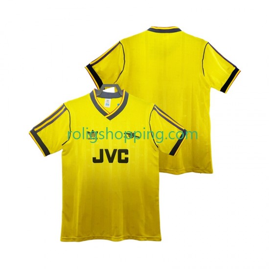 Fotbollströja Arsenal 1986 1988 Retro Män Bortaställ Kort ärm