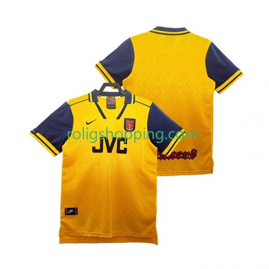 Fotbollströja Arsenal 1996 1997 Retro Män Bortaställ Kort ärm