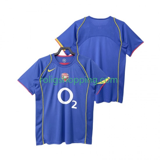 Fotbollströja Arsenal 2005 Retro Män Bortaställ 2004 Kort ärm