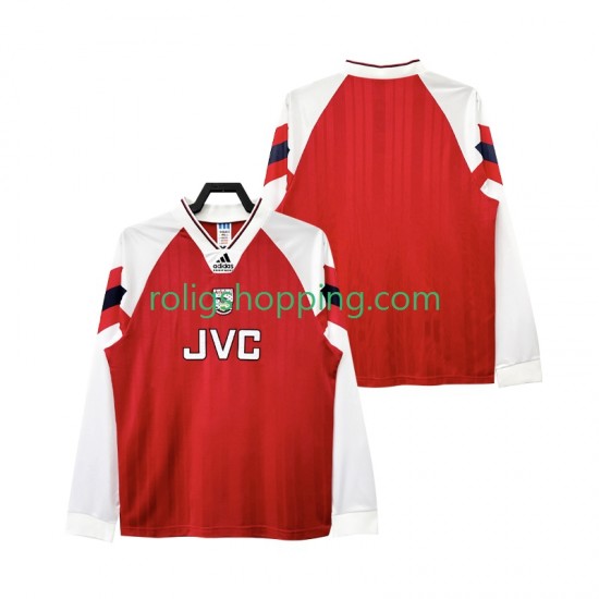Fotbollströja Arsenal 192 Retro Män Hemmaställ 1994 Lång ärm