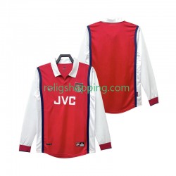 Fotbollströja Arsenal 1998 Retro Män Hemmaställ 1999 Lång ärm