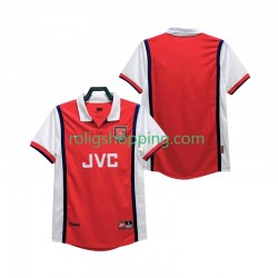 Fotbollströja Arsenal 1998 Retro Män Hemmaställ 1999 Kort ärm