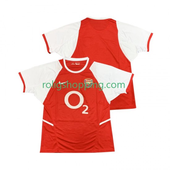 Fotbollströja Arsenal 2002 2003 Retro Män Hemmaställ Kort ärm