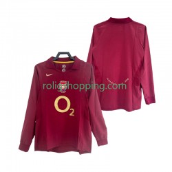 Fotbollströja Arsenal 2005 Retro Män Hemmaställ 2006 Lång ärm