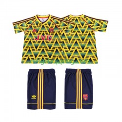 Fotbollströja Arsenal 1991 1993 Retro Barn Bortaställ Kort ärm