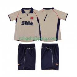 Fotbollströja Arsenal 2001 2002 Retro Barn Bortaställ Kort ärm