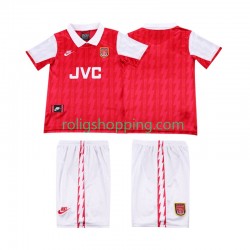 Fotbollströja Arsenal 1996 Retro Barn Hemmaställ 1994 Kort ärm