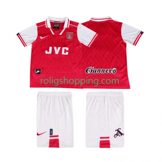 Fotbollströja Arsenal 1996 1997 Retro Barn Hemmaställ Kort ärm
