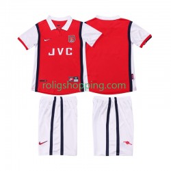 Fotbollströja Arsenal 1998 Retro Barn Hemmaställ 1999 Kort ärm