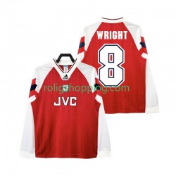 Fotbollströja Arsenal WRIGHT 8 192 Retro Män Hemmaställ 1994 Lång ärm