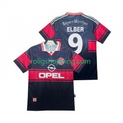 Fotbollströja FC Bayern München Elber 9 1997 Retro Män Hemmaställ 1999 Kort ärm