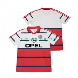 Fotbollströja FC Bayern München 1998 Retro Män Bortaställ 1999 Kort ärm