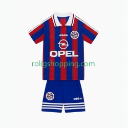 Fotbollströja FC Bayern München 1995 1997 Retro Barn Hemmaställ Kort ärm