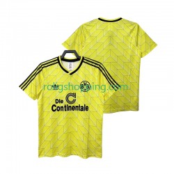 Fotbollströja Borussia Dortmund 1988 1989 Retro Män Hemmaställ Kort ärm