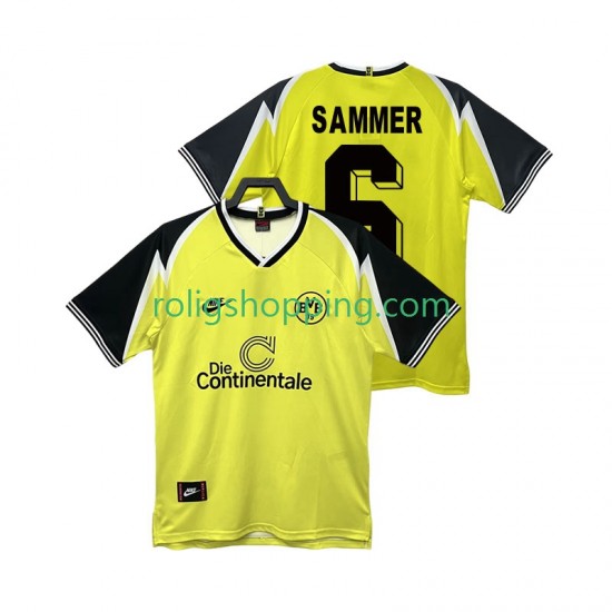 Fotbollströja Borussia Dortmund SAMMER 6 1995 1996 Retro Män Hemmaställ Kort ärm