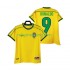 Fotbollströja Brasilien RONALDO 9 1998 Retro Män Hemmaställ Kort ärm