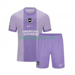 Fotbollströja Brighton Hove Albion Barn Bortaställ 2025-2026 Kort ärm