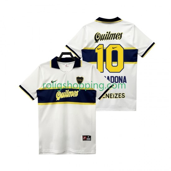 Fotbollströja CA Boca Juniors MARADONA 10 1997 1998 Retro Män Bortaställ Kort ärm