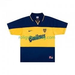 Fotbollströja CA Boca Juniors 2000 Retro Män Hemmaställ 1999 Kort ärm