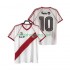 Fotbollströja CA River Plate 10 1986 Retro Män Hemmaställ Kort ärm