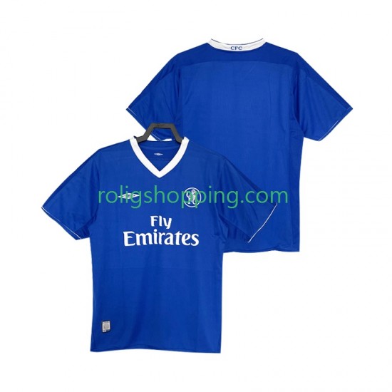 Fotbollströja Chelsea 2003 2005 Retro Män Hemmaställ Kort ärm