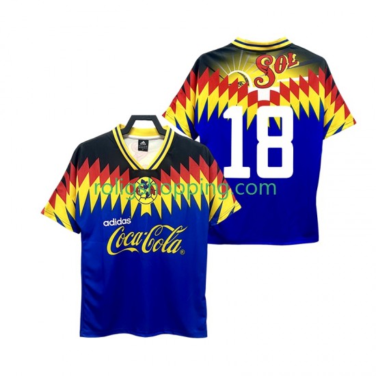 Fotbollströja Club América 18 1995 Retro Män Bortaställ Kort ärm