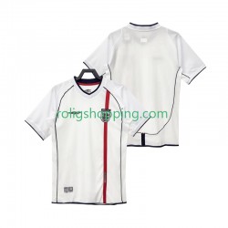Fotbollströja England 2002 Retro Män Hemmaställ Kort ärm