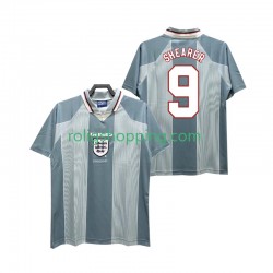 Fotbollströja England SHEARER 9 1996 Retro Män Bortaställ Kort ärm