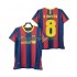 Fotbollströja FC Barcelona A INIESTA 8 Retro Män Hemmaställ 2011 2010 Kort ärm