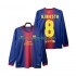 Fotbollströja FC Barcelona A INIESTA 8 2012 2013 Retro Män Hemmaställ Lång ärm
