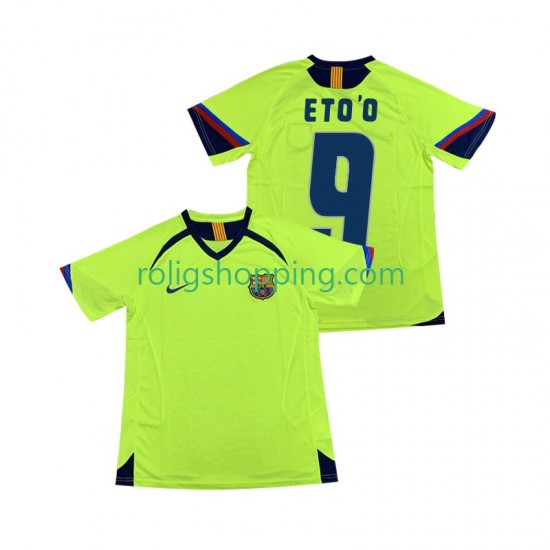 Fotbollströja FC Barcelona ETOO 9 2005 Retro Män Bortaställ 2006 Kort ärm