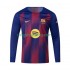 Fotbollströja FC Barcelona Män Hemmaställ 2025-2026 Lång ärm
