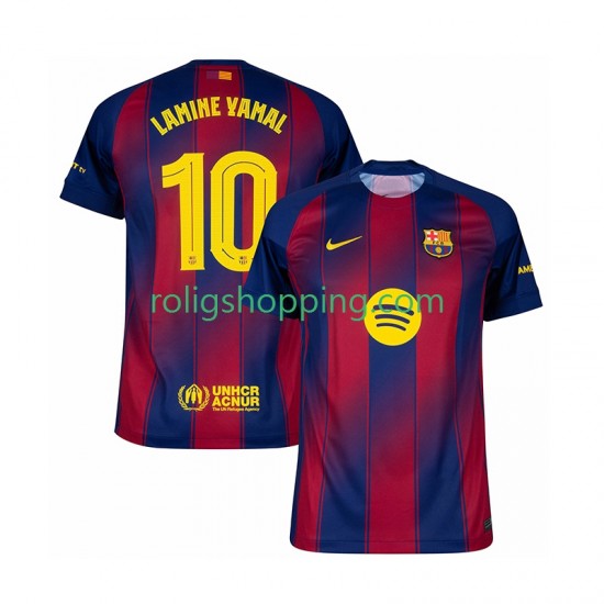 Fotbollströja FC Barcelona Lamine Yamal 10 Champions League Män Hemmaställ 2025-2026 Kort ärm