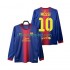 Fotbollströja FC Barcelona Lionel Messi 10 2012 2013 Retro Män Hemmaställ Lång ärm