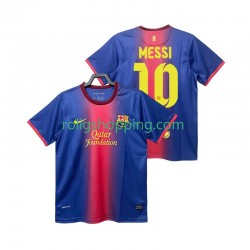 Fotbollströja FC Barcelona Lionel Messi 10 2012 2013 Retro Män Hemmaställ Kort ärm