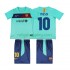 Fotbollströja FC Barcelona Lionel Messi 10 Retro Barn Bortaställ 2011 2010 Kort ärm