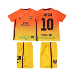 Fotbollströja FC Barcelona Lionel Messi 10 2012 2013 Retro Barn Bortaställ Kort ärm