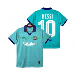 Fotbollströja FC Barcelona Lionel Messi 10 2019 2020 Retro Män Tredjeställ Kort ärm