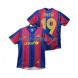 Fotbollströja FC Barcelona Lionel Messi 19 2007 Retro Män Hemmaställ 2008 Kort ärm