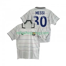 Fotbollströja FC Barcelona Lionel Messi 30 2003 Retro Män Bortaställ 2004 Kort ärm